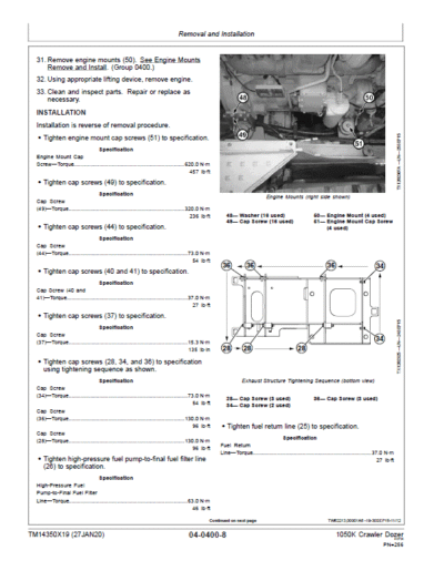 John Deere 1050K Crawler Dozer Service Manual TM - Image 3