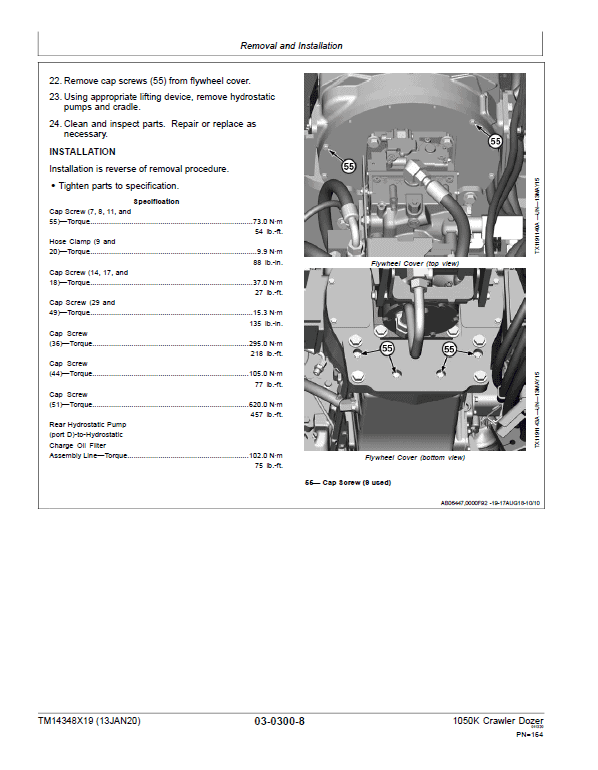 John Deere 1050K Crawler Dozer Services Manual John Deere 1050K Crawler Dozer Services Manual - Image 4