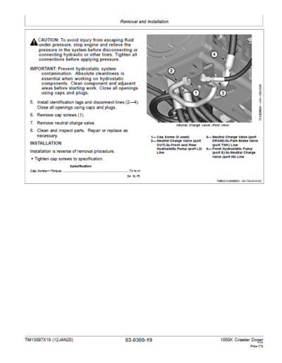 John Deere 1050K Crawler Dozer Service Repair Manual - Image 3