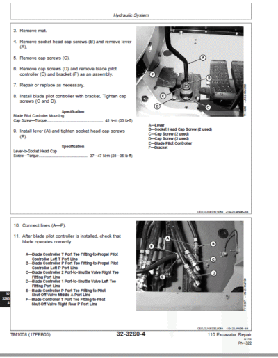 John Deere 110 Excavator Repair Services Manual - Image 3