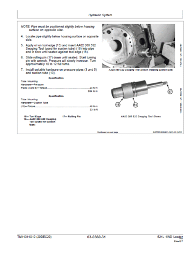 John Deere 524L 4WD Loader Repair Technical Manual - Image 4