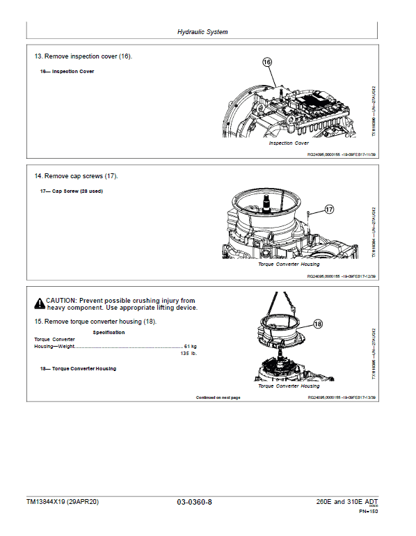 John Deere 260E and 310E Articulated Dump Truck Technical Manual (SN. from D677827) John Deere 260E and 310E Articulated Dump Truck Technical Manual (SN. from D677827) - Image 3