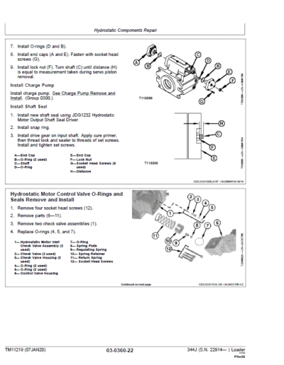 John Deere 344J Loader Repair Technical Manual - Image 4