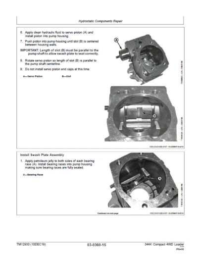 John Deere 344K Loader Repair Technical Manual - Image 4