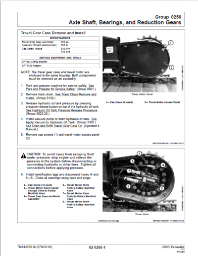 John Deere 200G Excavator Repair Service Manual - Image 4