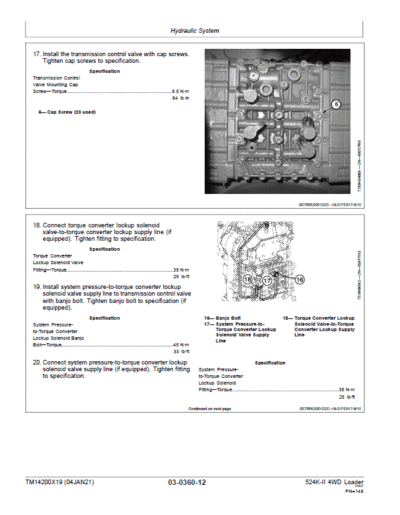 John Deere 524K-II 4WD Loader Technical Manual - Image 4