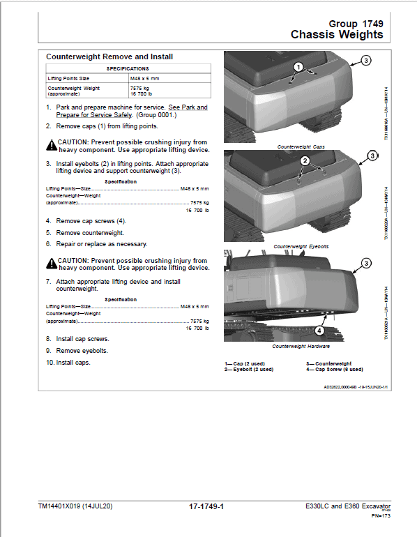 John Deere E330LC, E360 Excavator Repair Manual John Deere E330LC, E360 Excavator Repair Manual - Image 4