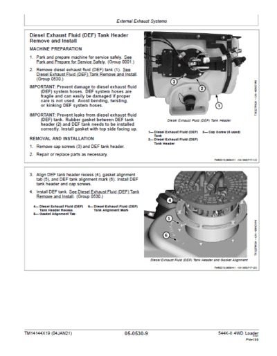 John Deere 544K-II 4WD Loader Service Manual - Image 4