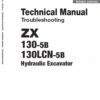 Hitachi ZX130-5B and ZX130LCN-5B Excavator Service Repair Manual