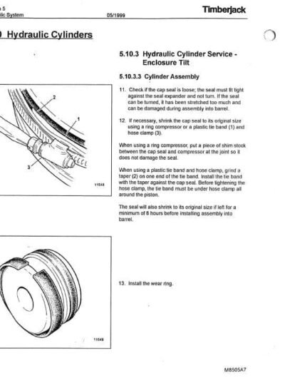 Timberjack 850, 950 Feller Bunchers Repair Manual - Image 4