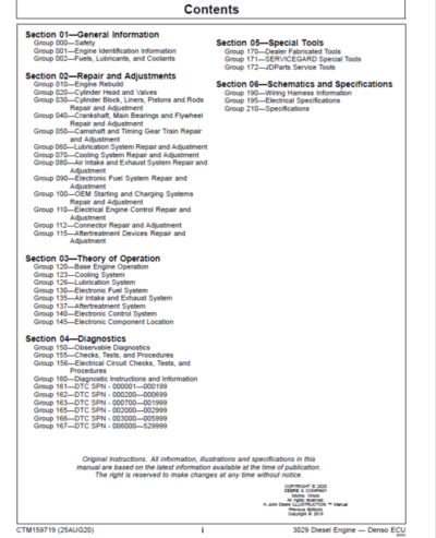 John Deere 3029 Diesel Engine – Denso ECU Repair Manual - Image 4