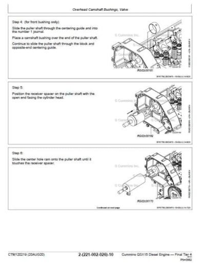 John Deere Cummins QSX15, ISX15 Diesel Engine Tier 4 Repair Service Manual - Image 4