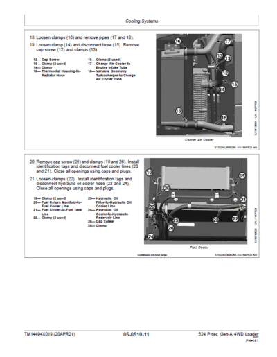 John Deere 524 P-Tier, Gen-A 4WD Loader Repair Technical Manual - Image 4