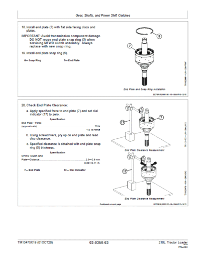 John Deere 210L Tractor Loader Repair Technical Manual - Image 4
