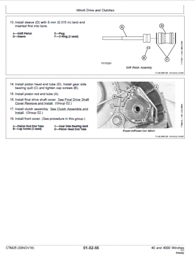 John Deere 40, 4000 Winches Component Technical Manual - Image 4