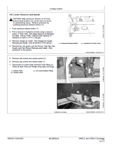 John Deere 240DLC, 270DLC Excavator Repair Service Manual - Image 4