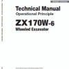 Hitachi ZX170W-6 Wheeled Excavator Service Repair Manual