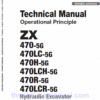 Hitachi ZX470-5G Excavator Service Repair Manual