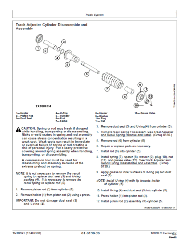 John Deere 160DLC Excavator Repair Service Manual - Image 4
