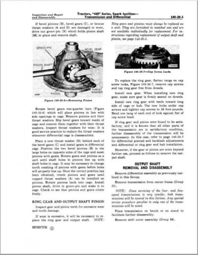 John Deere 440, 440 I 440 ICD Tractor Repair Service Manual - Image 4