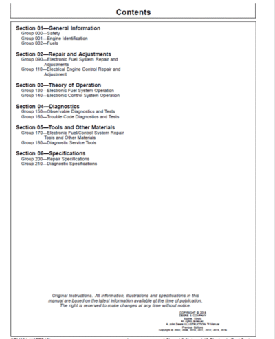John Deere PowerTech 4.5L, 6.8L Diesel Engines Level 12 Electronic Fuel System – Stanadyne DE10 Pump Repair Manual - Image 4