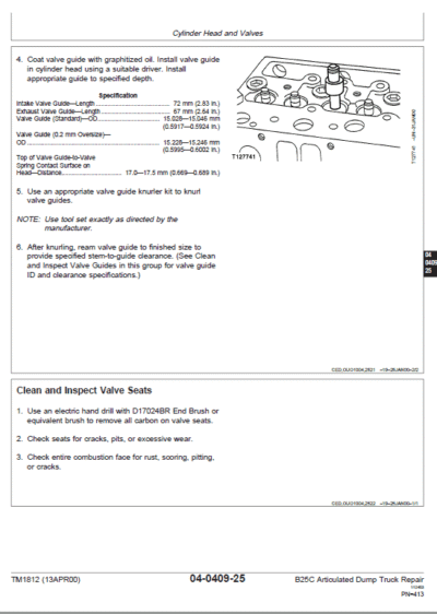 John Deere B25C Articulated Dump Truck Repair Service Manual - Image 4
