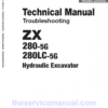 Hitachi ZX280-5G and ZX280LC-5G ZAXIS Excavator Repair Manual