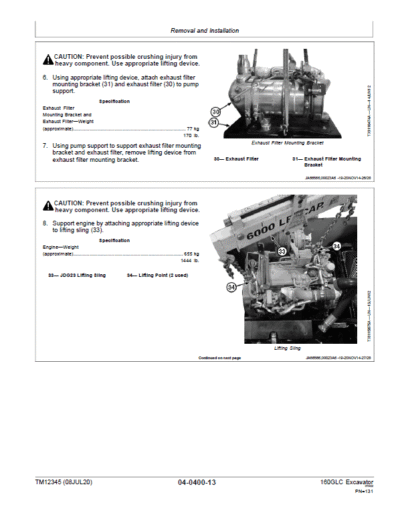 John Deere 160GLC Excavator Repair Service - Image 4