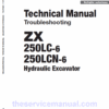 Hitachi ZX250LC-6 and ZX250LCN-6 ZAXIS Excavator Repair Manual
