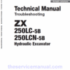 Hitachi ZX250LC-5B and ZX250LCN-5B ZAXIS Excavator Repair Manual