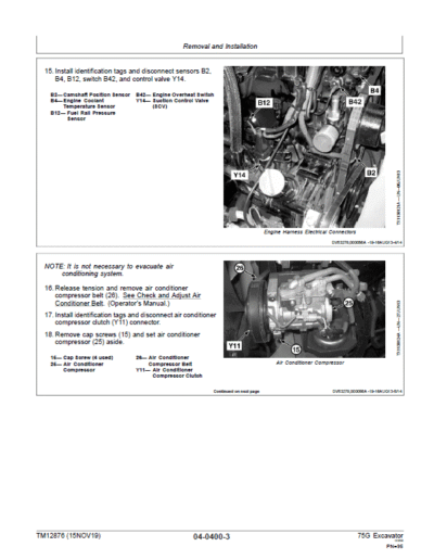 John Deere 75G Excavator Repair Service Manual - Image 4