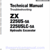 Hitachi ZX225US-5A and ZX225USLC-5A ZAXIS Excavator Repair Manual