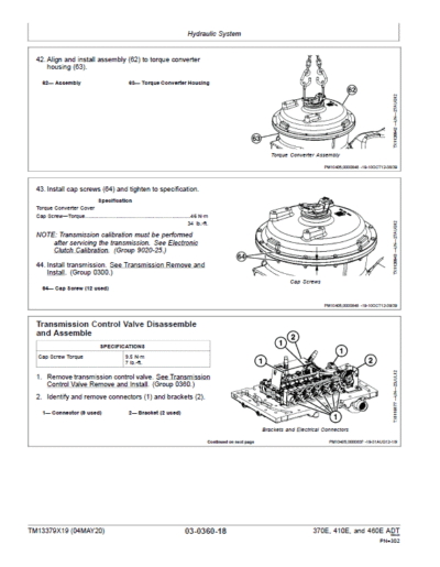 John Deere 370E, 410E, 460E Articulated Dump Truck Services Manual - Image 4