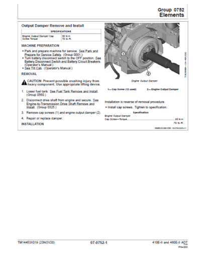 John Deere 410E II, 460E II Articulated Dump Truck Service Manual - Image 4
