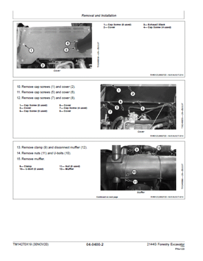 John Deere 2144G Forestry Excavator Repair Service Manual - Image 4