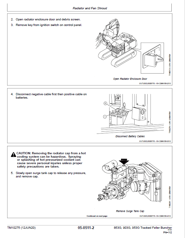 John Deere 853G, 850, 903G, 900, 953G, 950 Tracked Feller Buncher Service Manual John Deere 853G, 850, 903G, 900, 953G, 950 Tracked Feller Buncher Service Manual - Image 4