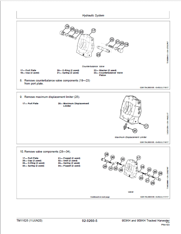 John Deere 903KH, 909KH Tracked Harvester Repair Service Manual John Deere 903KH, 909KH Tracked Harvester Repair Service Manual - Image 3