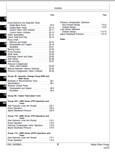 John Deere Radial Piston Pumps Component Technical Manual - Image 4