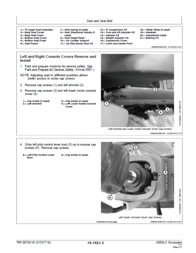 John Deere 250GLC Excavator Repair Service Manual - Image 4