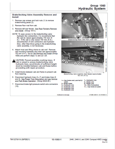 John Deere 244K, 244K-II, 324K Compact 4WD Loader Technical Manual - Image 4