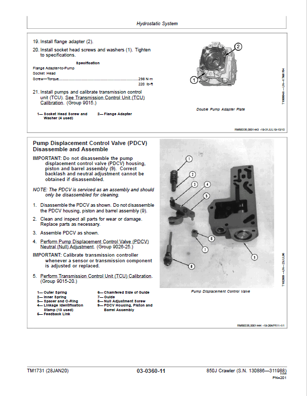 John Deere 850J Crawler Dozer Technical Manual (SN. from D130886 – D311988) John Deere 850J Crawler Dozer Technical Manual (SN. from D130886 – D311988) - Image 2