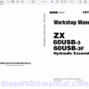 Hitachi ZX60USB-3, ZX60USB-3F Excavator Service Repair Manual