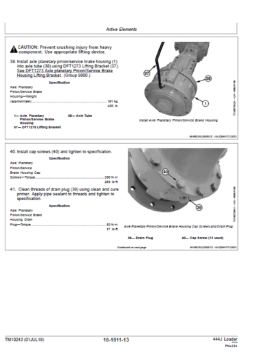 John Deere 444J Loader Repair Technical Manual - Image 4
