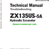 Hitachi ZX135US-5A Excavator Service Repair Manual