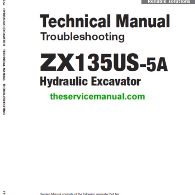 Cart Hitachi ZX135US-5A Excavator Service Repair Manual