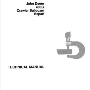 Cart John Deere 400G Crawler Bulldozer Service Manual TM1411