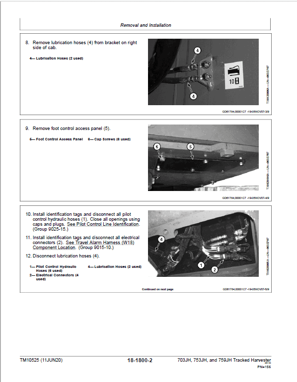 John Deere 703JH, 753JH, 759JH Harvester Service Repair Manual John Deere 703JH, 753JH, 759JH Harvester Service Repair Manual - Image 3