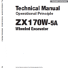 Hitachi ZX170W-5A and ZX170W-5B Excavator Service Repair Manual