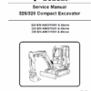 Bobcat 325 and 328 Compact Excavator Service Manual