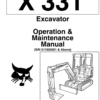 Bobcat X331, X331E and X334 Excavator Service Repair Manual